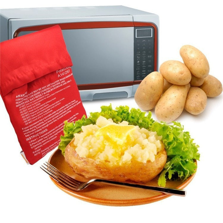 Microwave Potato Cooking Bag - Reusable Steamer Pouch by HitMyNeed