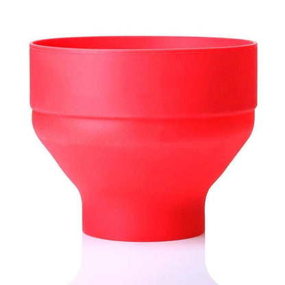 Microwave Silicone Popcorn Popper with Lid by HitMyNeed