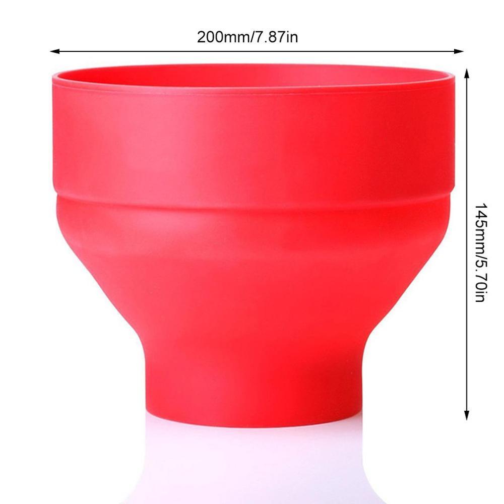 Microwave Silicone Popcorn Popper with Lid by HitMyNeed