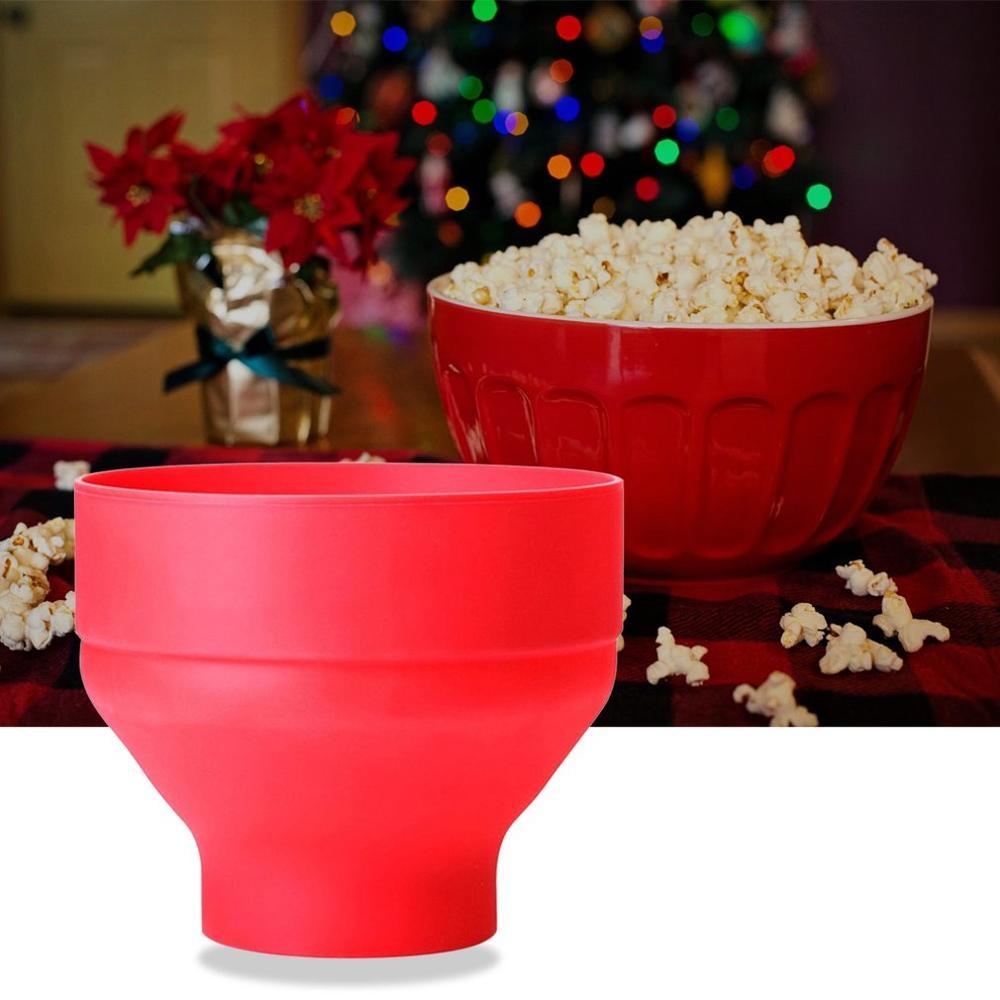 Microwave Silicone Popcorn Popper with Lid by HitMyNeed