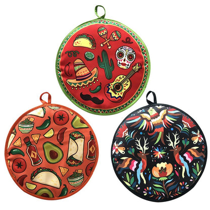 Microwave Tortilla Warmer Fabric Reheating Pouch by HitMyNeed