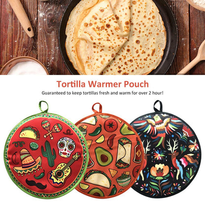 Microwave Tortilla Warmer Fabric Reheating Pouch by HitMyNeed