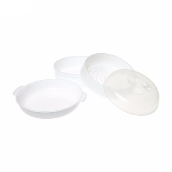 Microwave Vegetable Steamer with 2 Trays by HitMyNeed