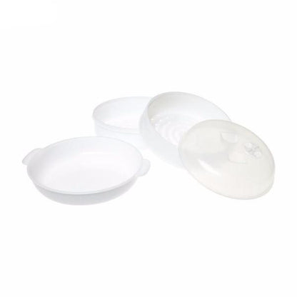 Microwave Vegetable Steamer with 2 Trays by HitMyNeed