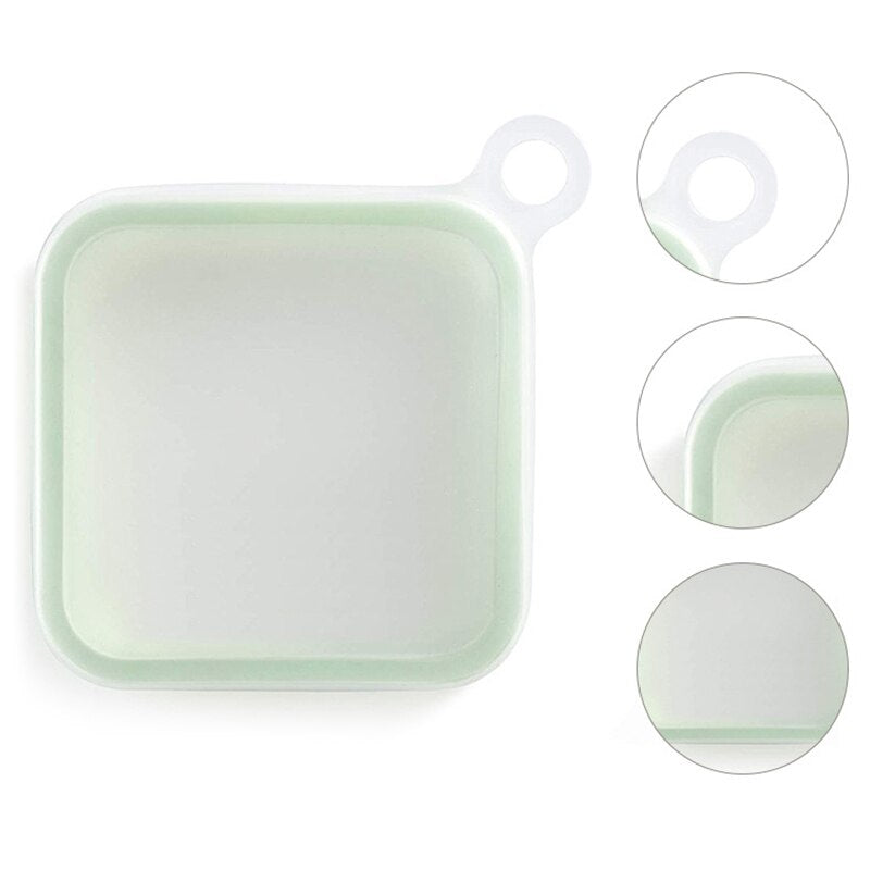 Microwaveable Silicone Sandwich Lunch Box Container by HitMyNeed