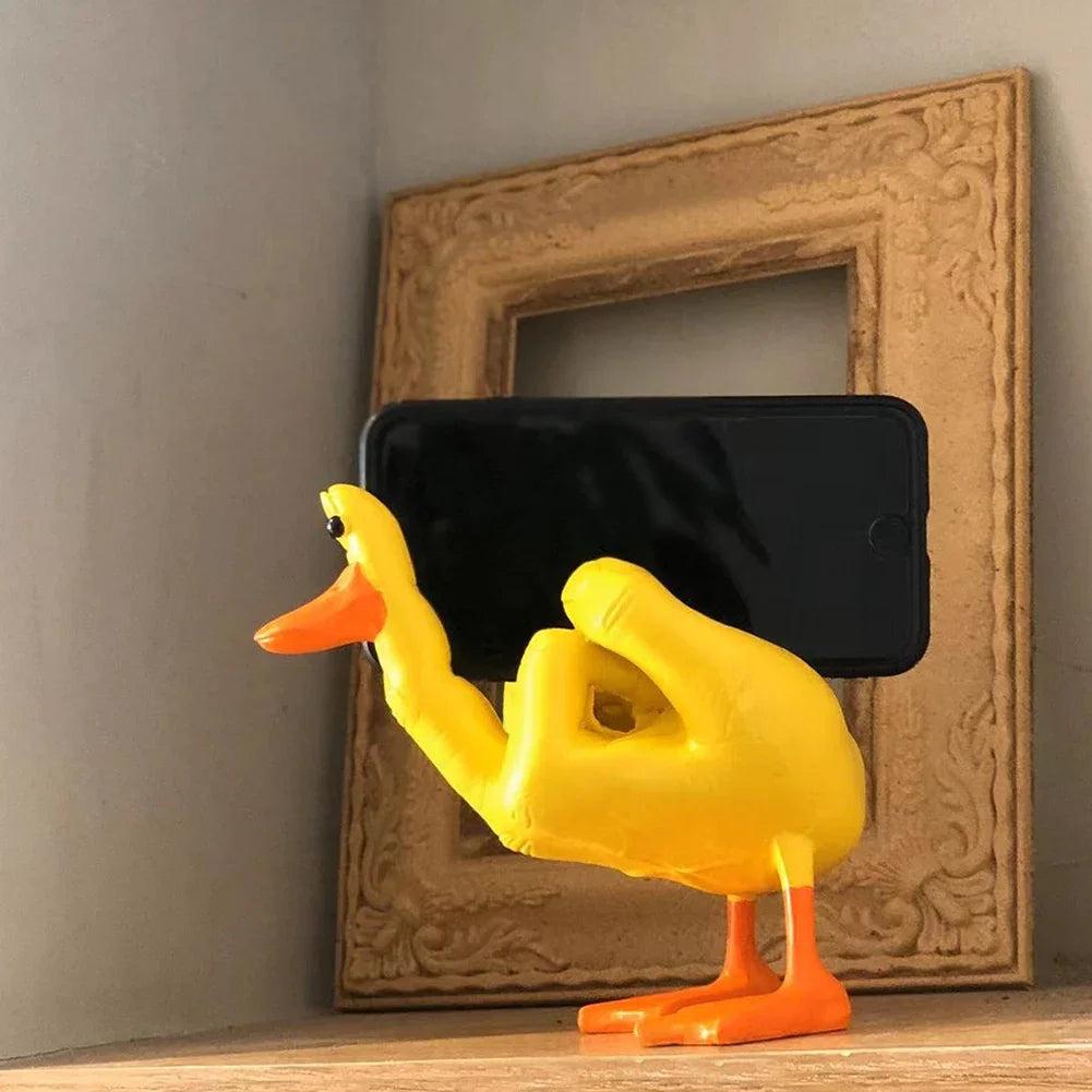 Middle Finger Duck Figurine Resin Desk & Home Decor by HitMyNeed