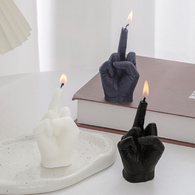 Middle Finger Scented Candle - Funny Novelty Gift by HitMyNeed