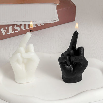 Middle Finger Scented Candle - Funny Novelty Gift by HitMyNeed