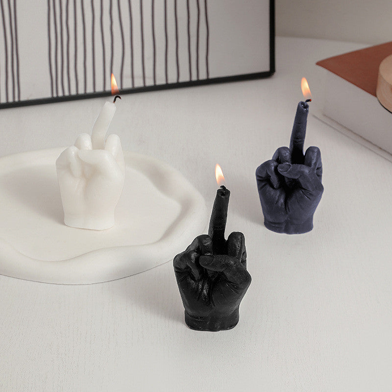 Middle Finger Scented Candle - Funny Novelty Gift by HitMyNeed