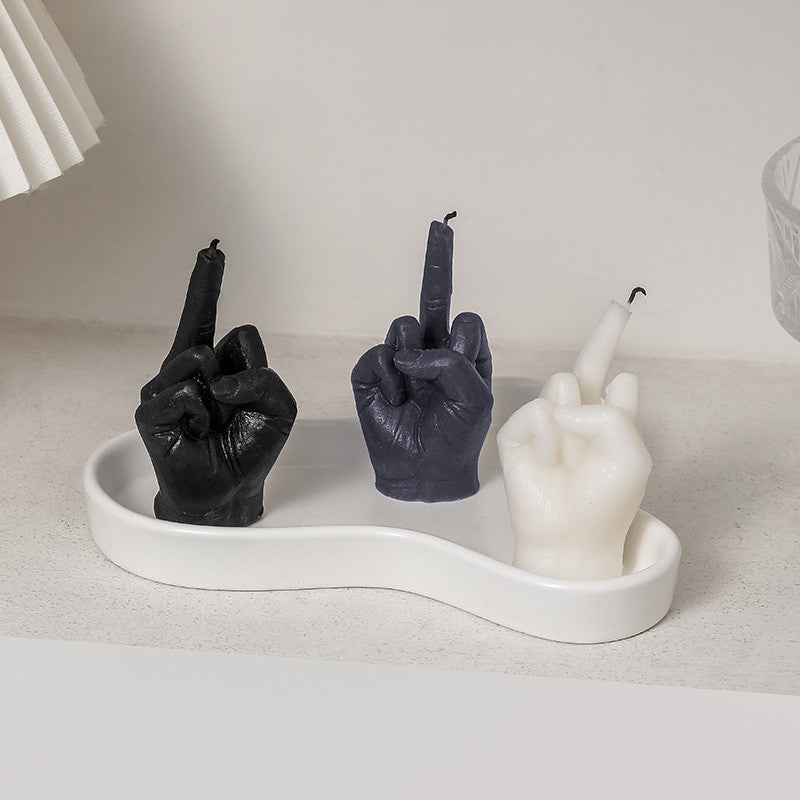 Middle Finger Scented Candle - Funny Novelty Gift by HitMyNeed