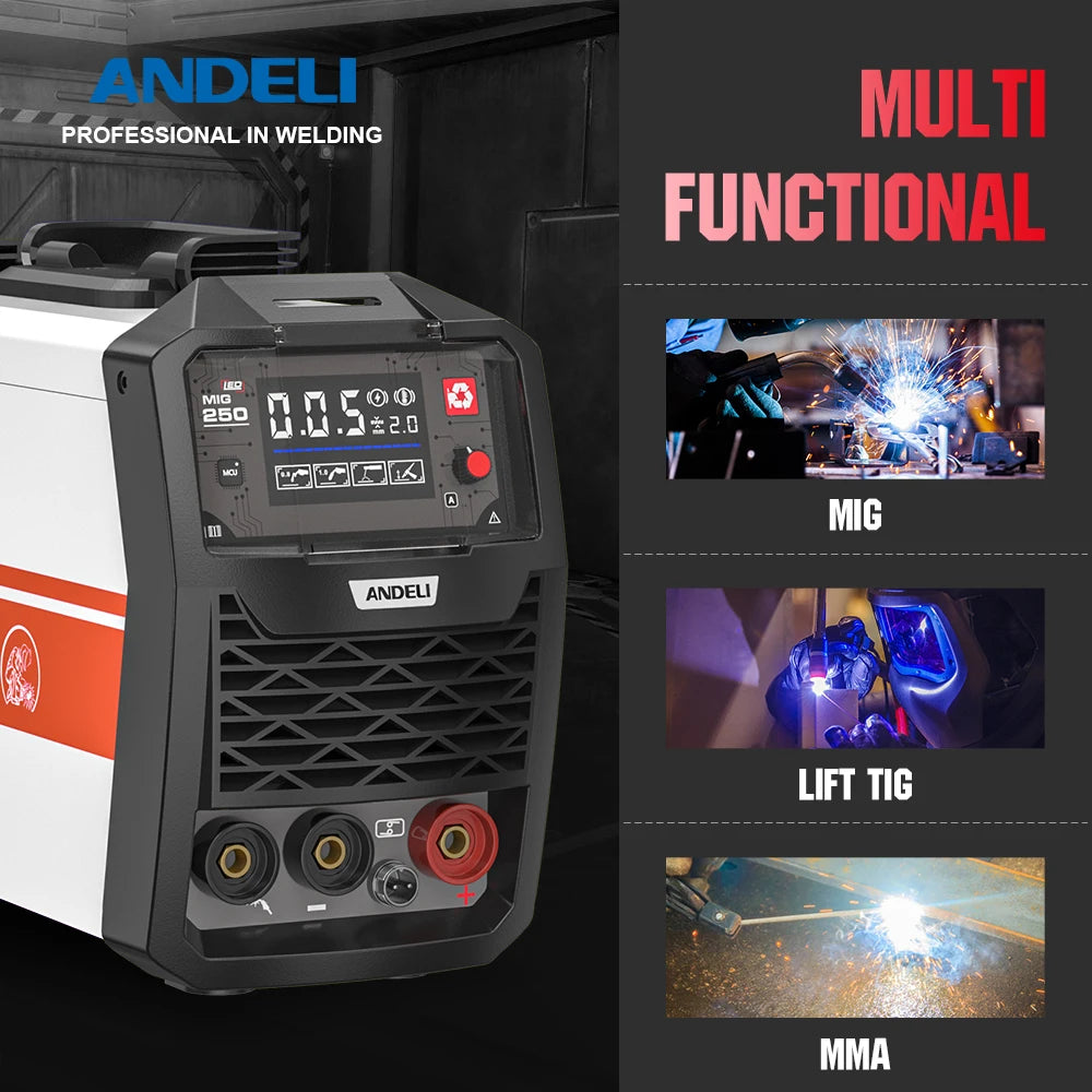 MIG-250 3-in-1 MIG MMA Lift TIG Inverter Welder by HitMyNeed