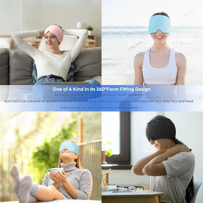 Migraine Relief Gel Cap Hot & Cold Therapy Hat by HitMyNeed