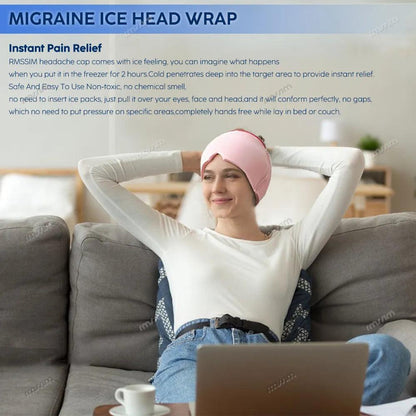 Migraine Relief Gel Cap Hot & Cold Therapy Hat by HitMyNeed