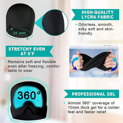 Migraine Relief Hat with Hot & Cold Gel Therapy by HitMyNeed