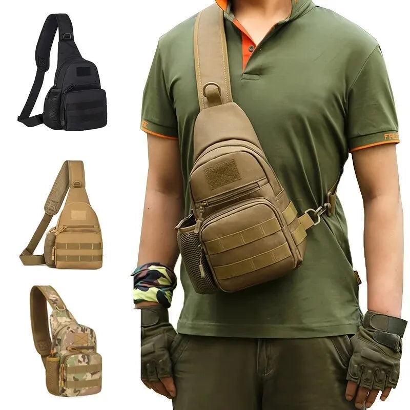 Military Sling Shoulder Bag for Hiking & Camping by HitMyNeed