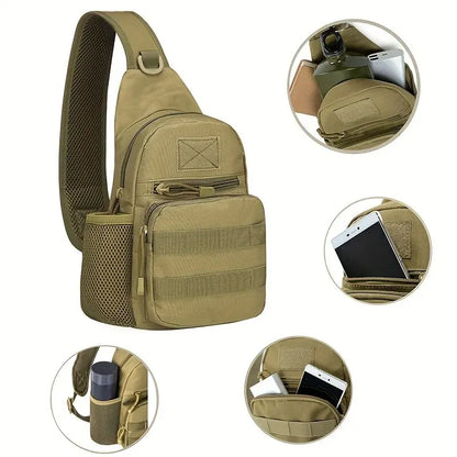 Military Sling Shoulder Bag for Hiking & Camping by HitMyNeed