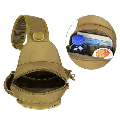 Military Sling Shoulder Bag for Hiking & Camping by HitMyNeed