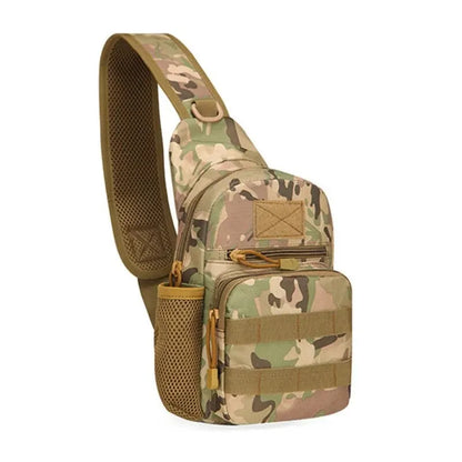 Military Sling Shoulder Bag for Hiking & Camping cp by HitMyNeed