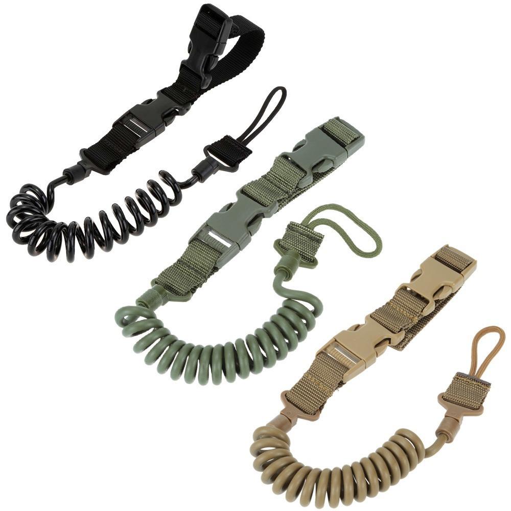 Military Tactical Spring Lanyard for Firearms by HitMyNeed
