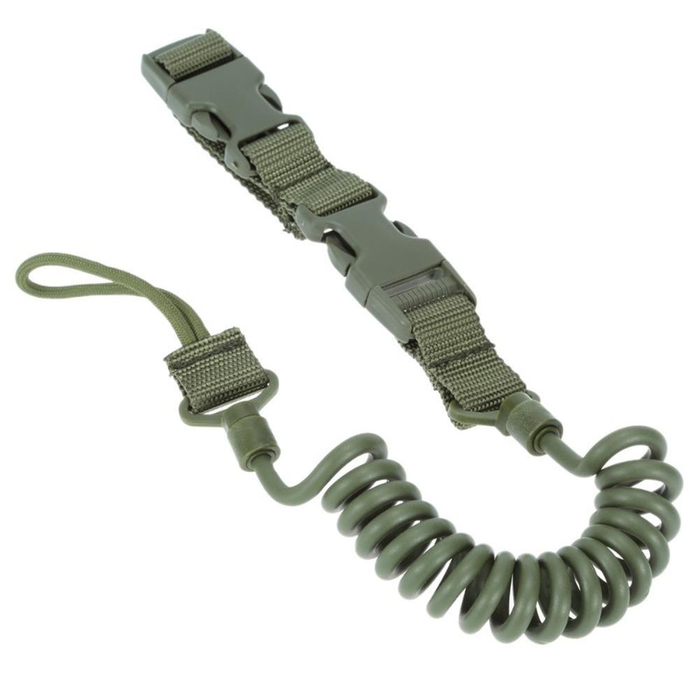 Military Tactical Spring Lanyard for Firearms by HitMyNeed