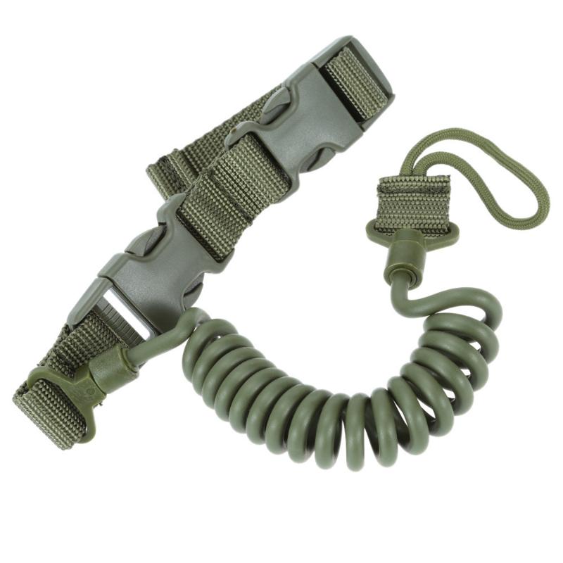 Military Tactical Spring Lanyard for Firearms hy07-armygreen by HitMyNeed