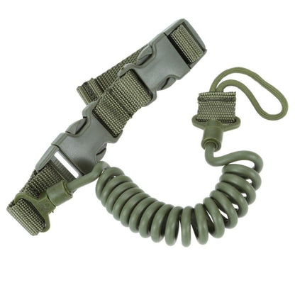 Military Tactical Spring Lanyard for Firearms hy07-armygreen by HitMyNeed