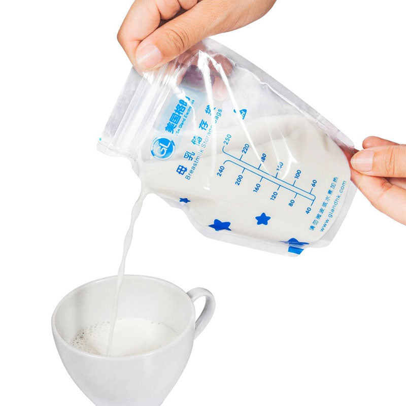 Milk Storage Bags for Breastfeeding, 250ml (96 Pack) by HitMyNeed