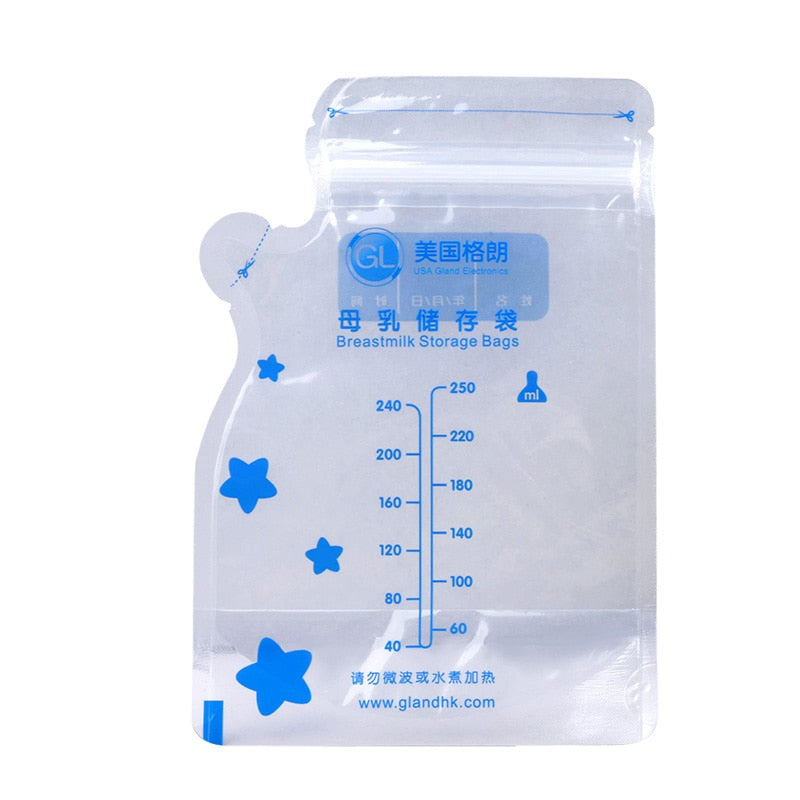Milk Storage Bags for Breastfeeding, 250ml (96 Pack) by HitMyNeed