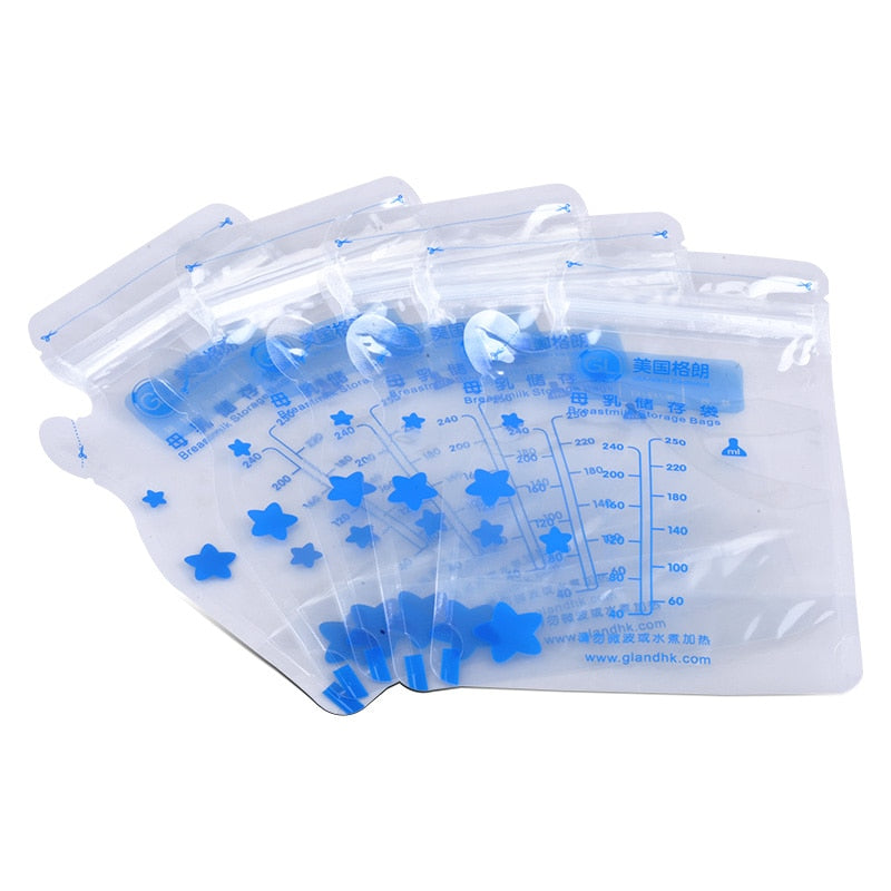 Milk Storage Bags for Breastfeeding, 250ml (96 Pack) by HitMyNeed