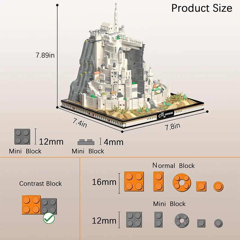 Minas White City Tirith Street View Block Model by HitMyNeed
