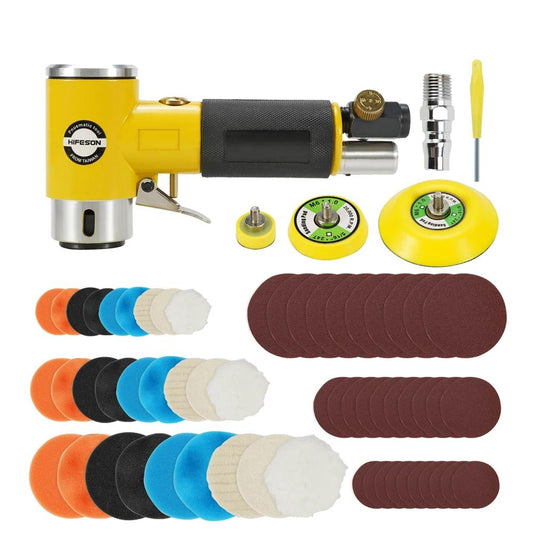 Mini 1-3" Dual Action Air Sander with 80 Discs by HitMyNeed