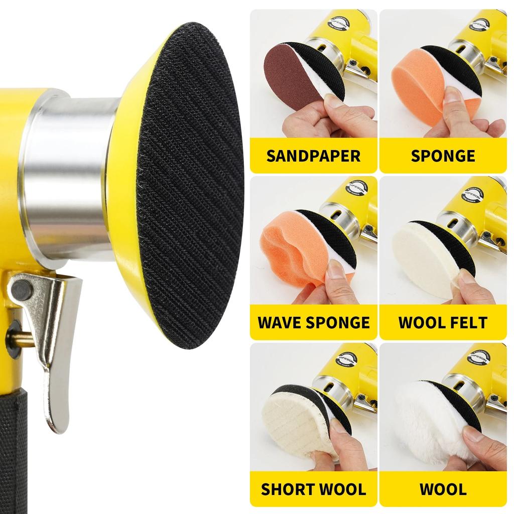 Mini 1-3" Dual Action Air Sander with 80 Discs by HitMyNeed