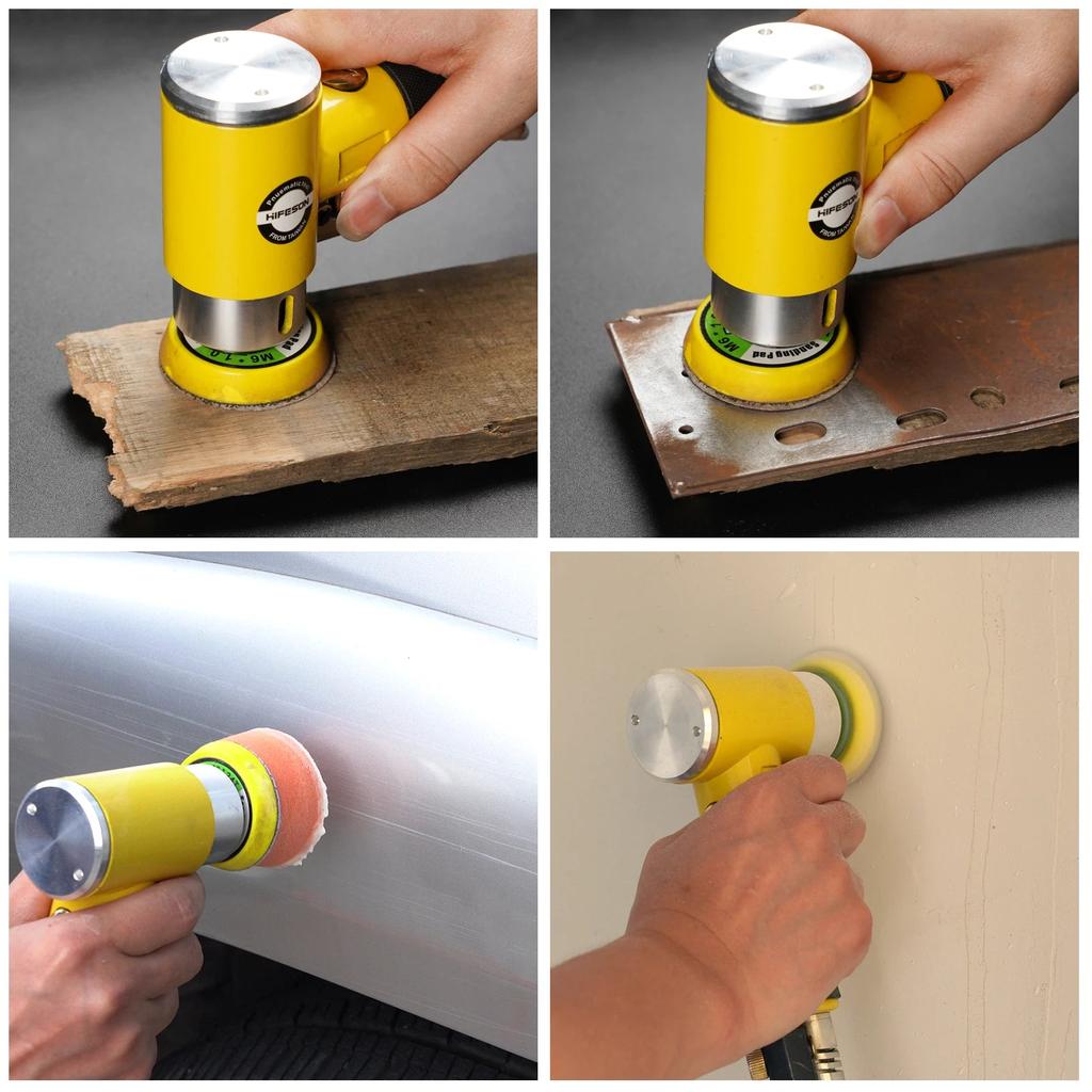 Mini 1-3" Dual Action Air Sander with 80 Discs by HitMyNeed