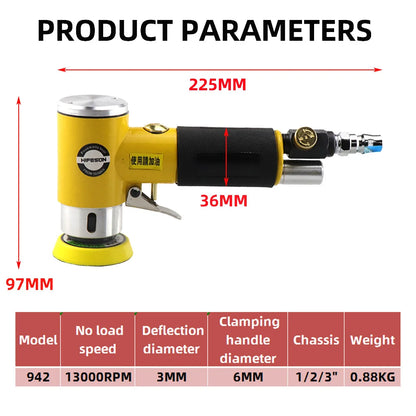Mini 1-3" Dual Action Air Sander with 80 Discs by HitMyNeed