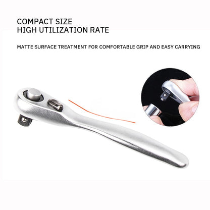 Mini 1/4" Ratchet Wrench, 72-Tooth, High Hardness Steel by HitMyNeed