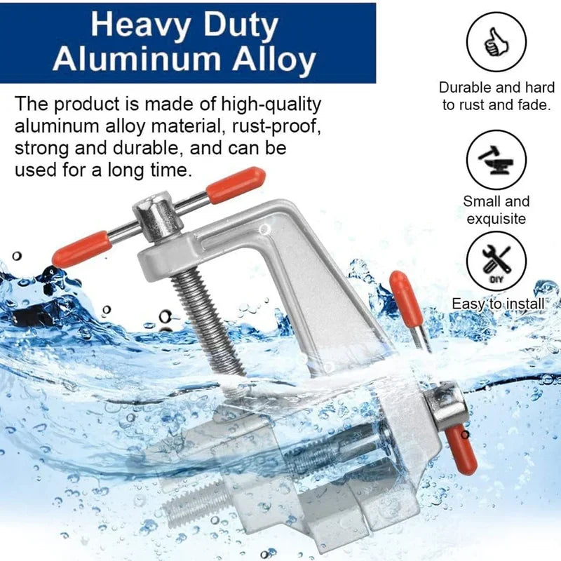 Mini 3.5" Aluminum Bench Vise for Jewelry & Hobby by HitMyNeed