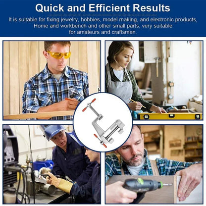 Mini 3.5" Aluminum Bench Vise for Jewelry & Hobby by HitMyNeed
