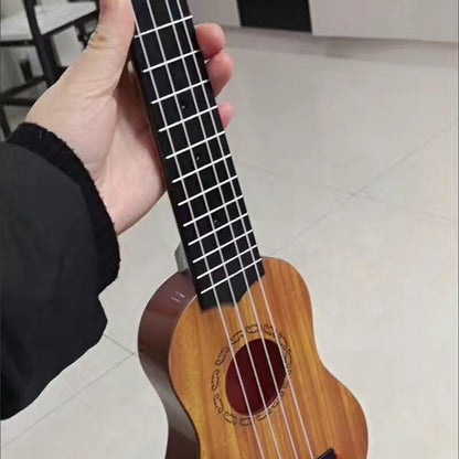 Mini 4-String Ukulele Toy for Kids - Beginner Musical Instrument (35cm) by HitMyNeed