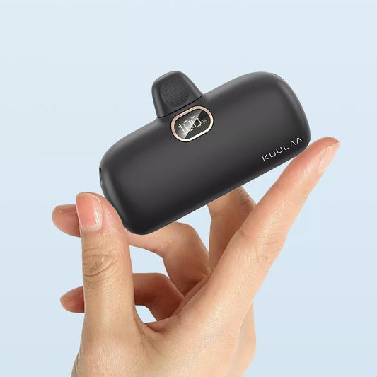 Mini 5000mAh Power Bank with 20W PD & QC Fast Charge type-c-black by HitMyNeed