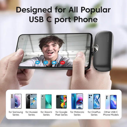 Mini 5000mAh Power Bank with QC & PD Fast Charging by HitMyNeed