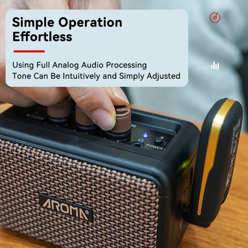 Mini 5W Bluetooth Guitar Practice Amplifier by HitMyNeed