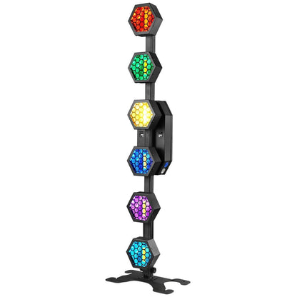 Mini 6 RGB Vintage LED Par Linear DMX Stage Lights by HitMyNeed