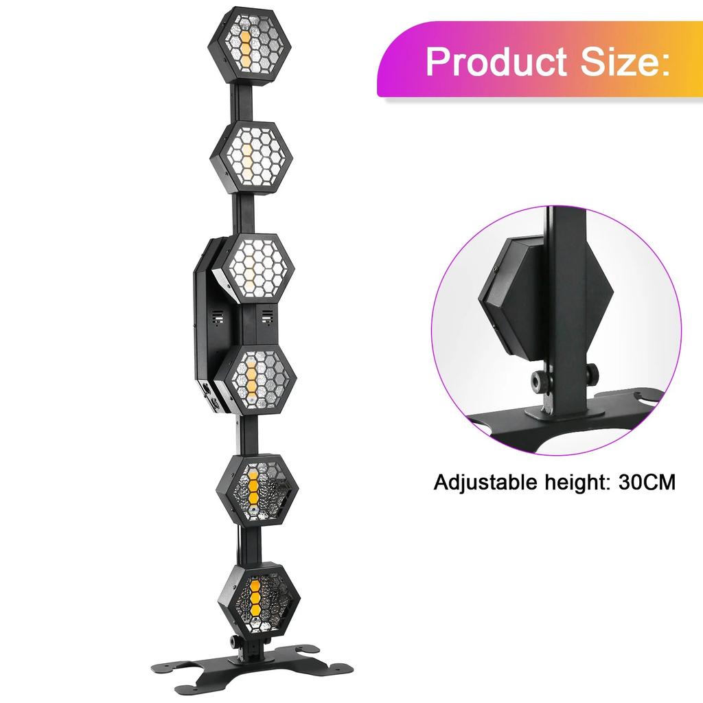 Mini 6 RGB Vintage LED Par Linear DMX Stage Lights by HitMyNeed