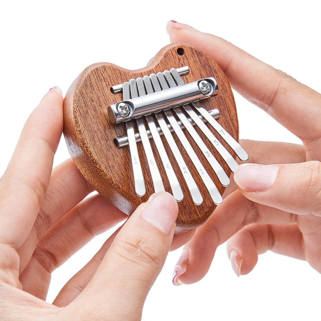 Mini 8-Key Kalimba Thumb Piano for Kids, Love Style by HitMyNeed