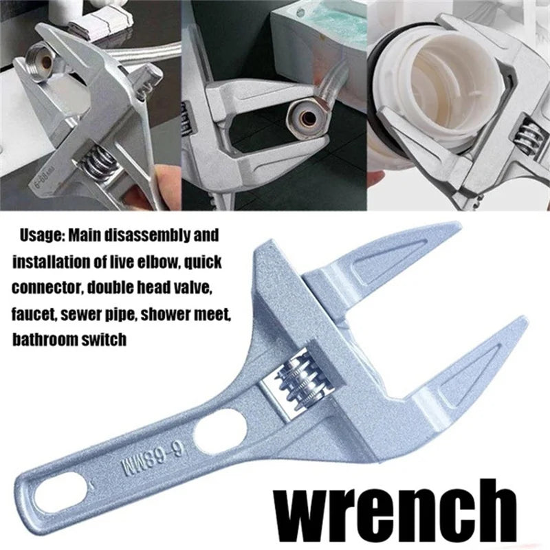 Mini Adjustable Bathroom Wrench 6-68mm Aluminum by HitMyNeed