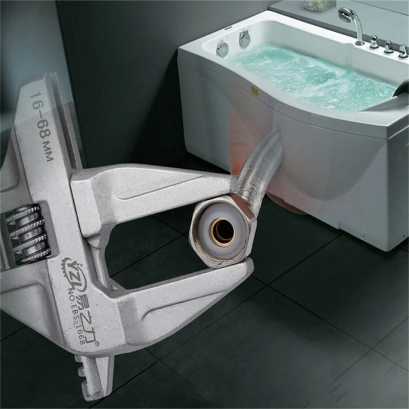 Mini Adjustable Bathroom Wrench 6-68mm Aluminum by HitMyNeed