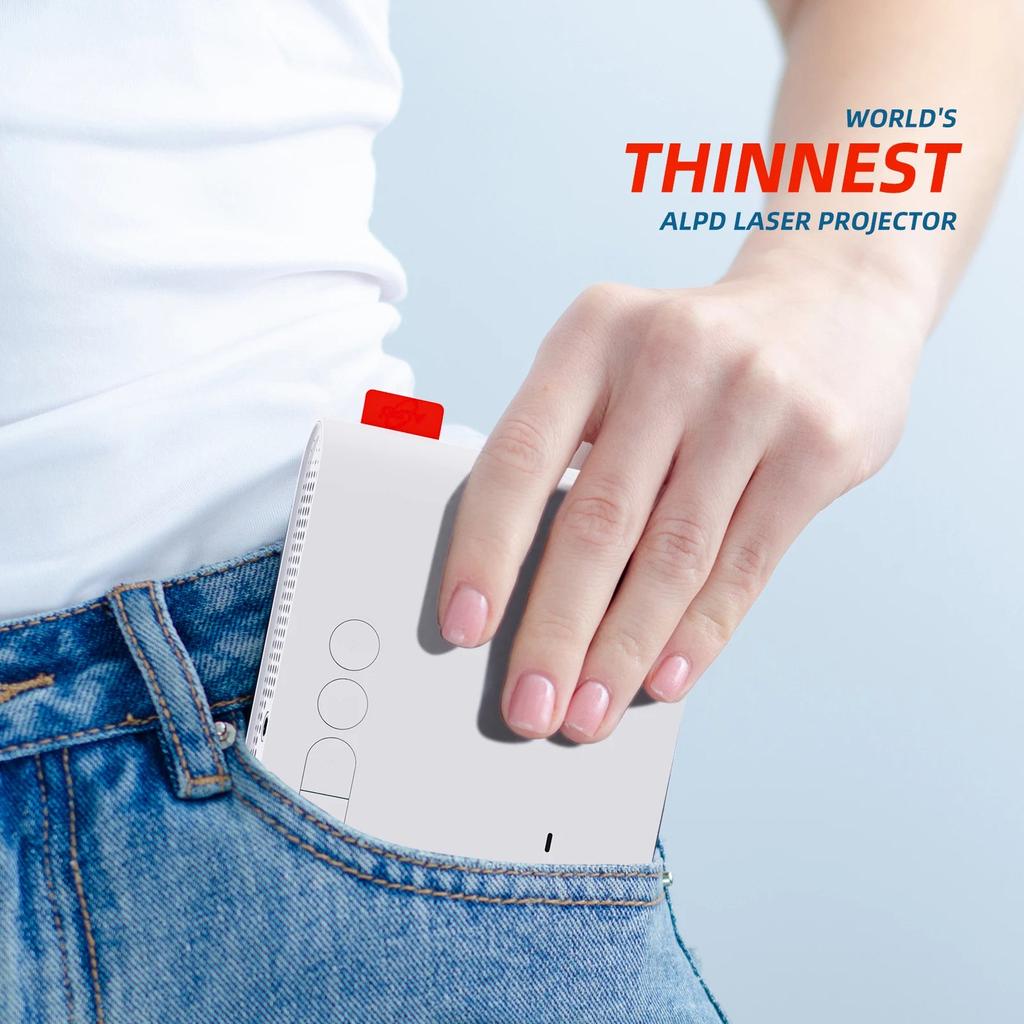 Mini ALPD Laser Pocket Projector with Wi‑Fi, 1080P by HitMyNeed