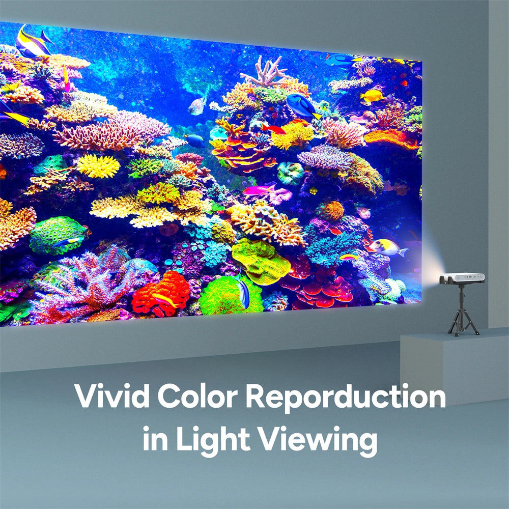 Mini ALPD Laser Pocket Projector with Wi‑Fi, 1080P by HitMyNeed