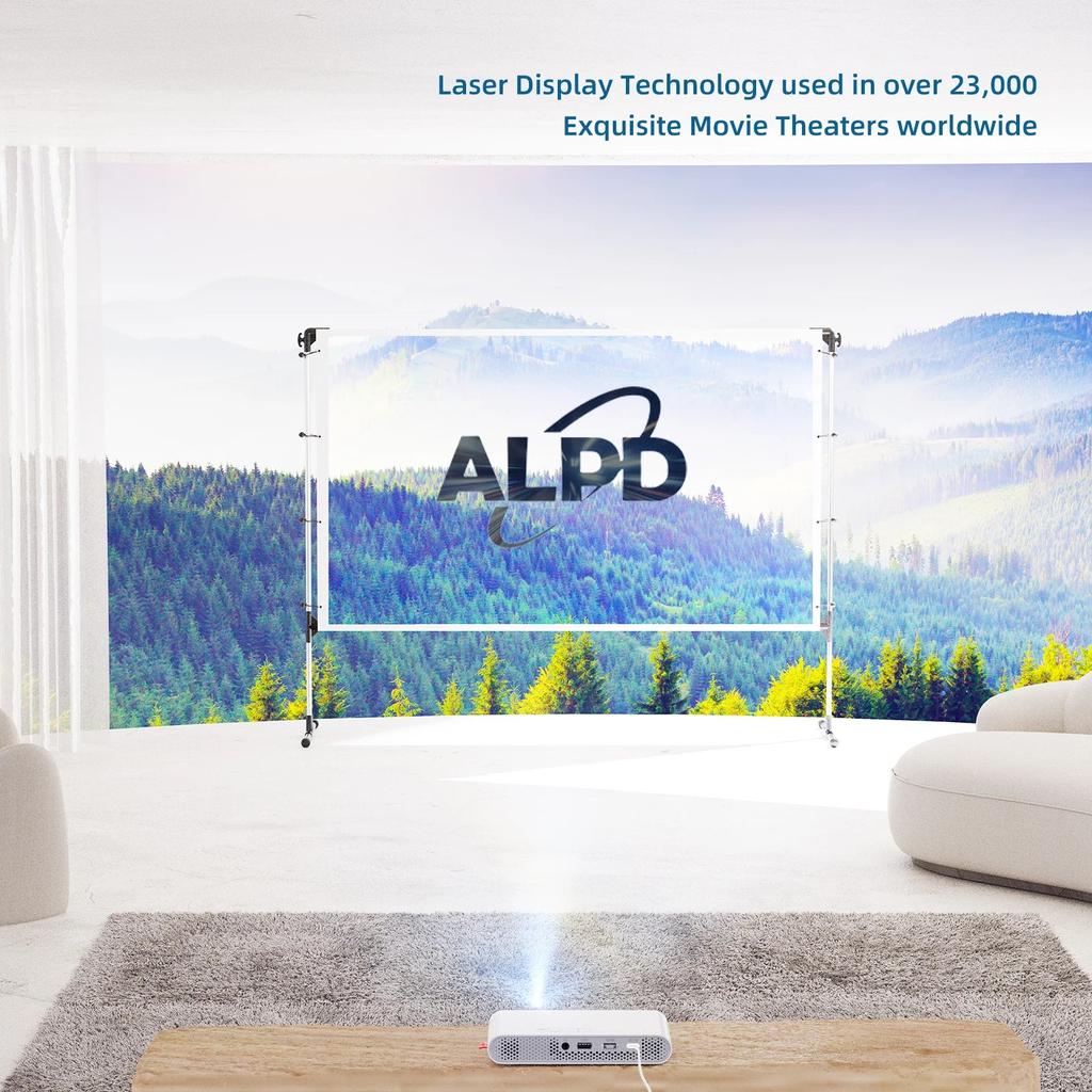 Mini ALPD Laser Pocket Projector with Wi‑Fi, 1080P by HitMyNeed