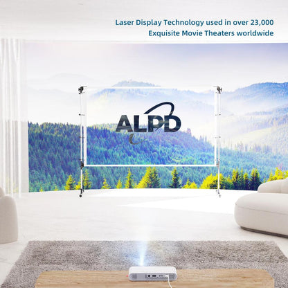 Mini ALPD Laser Pocket Projector with Wi‑Fi, 1080P by HitMyNeed